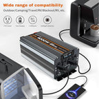 4000w Power Inverter DC 12V to AC 110V/120V Converter with 8000w Peak.Comes with LCD Display, Wireless Controller,4AC outlets 1USB.RV Inverter,Suitable for Camping,and Off-Grid Solar Inverter Systems