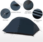 Naturehike Cloud Up 3 Person Backpacking Tent with Footprint - 3 Season Free Standing Lightweight 3 Person Camping Tent | with Footprint, Free Standing, Dome, Camping, Hiking, Waterproof