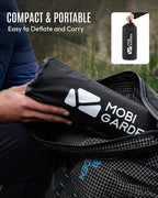MOBI GARDEN Camping Sleeping Pad, Inflatable Sleeping Mat with Built-in Foot Pump, Compact Waterproof Camping Air Mattress for Backpacking, Hiking, Tent, Traveling