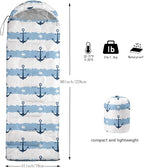 Kids Sleeping Bag for Boys Girls,Checkerboard Cat Print-Lightweight Warm Portable Outdoor Indoor-Waterproof Cold Weather Resistant Sleeping Bag for Camping Hiking