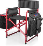 Picnic TIME NFL Unisex-Adult NFL Fusion Camping Chair with Side Table and Soft Cooler, Beach Chair for Adults, Lawn Chair