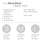Baby Deedee Sleep Nest Sleeping Sack, Warm Baby Sleeping Bag fits Newborns and Infants,Medium (6-18 Months)