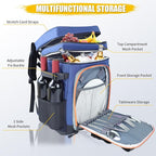 Backpack Cooler - AYAMAYA Upgrade Leakproof Cooler Backpack with Padded Top Handle, 40 Cans Large Waterproof Insulated Camping Coolers for Beach, Fishing, Picnic, Travel, BBQ