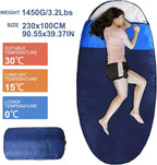 oaskys Double Sleeping Bag for Adults with 2 Pillows - Queen Size XL Waterproof Sleeping Bag for All Season Camping Hiking Backpacking 2 Person Sleeping Bags for Cold Weather & Warm