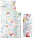 Bunnikins & Clover Toddler Nap Mat with Removable Pillow, Nap Mats for Preschool, Easy Clean Toddler Nap Pad for Kindergarten, Kids Sleeping Bag for Travel Camping
