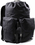 ASR Outdoor 30L Heavy Duty Gold Prospecting Backpack, Canvas Camping Rucksack (Black)