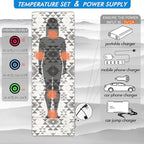 Heated Sleeping Bag pad, 3 Adjustable Temperature Levels, Operated by 5V/2A USB Power Supply (Bohemia, 76" x 24")