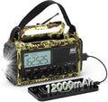 Emergency Weather Radio,12000mAh/44400mWh Solar Hand Crank AUTO NOAA Alert/AM/FM/SW Shortwave Radio with Type-C Charger, Battery Operated Radio,Reading Lamp, SOS & Flashlight for Emergencies