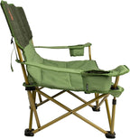 Kelty Low Loveseat Oversized 2-Person Heavy Duty Folding Camp Chair, Double Seat for Soccer Games, Tailgating, Beach Days (Low Height/Dill)