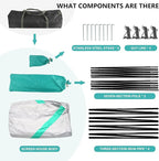 Screen House Room 11x11 Ft Mesh Net Tent Canopy Shelter Gazebo, Easy Setup & Waterproof & Sunshade, Suitable for Camping Trip, Backyard, Beach, Picnic