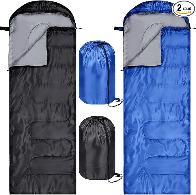 Tudomro Camping Sleeping Bag for Adults Lightweight Packable Waterproof Camping Gear Equipment to Keep Warm for Outdoor Backpacking Hiking Travel