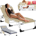 MOPHOTO Tanning Chair, Outdoor Sunbathing Lounge Chair 5-Position, Folding Chaise Lounger, Sun Tanning Lounger with Face Hole, Perfect for Pool Beach Patio