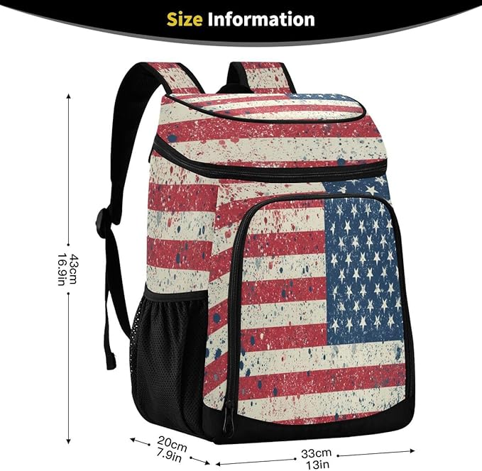 Cooler Backpack Leakproof Backpack Cooler Insulated Lunch Cooler Bag 30 Cans Camping Coolers for Beach Camping Hiking