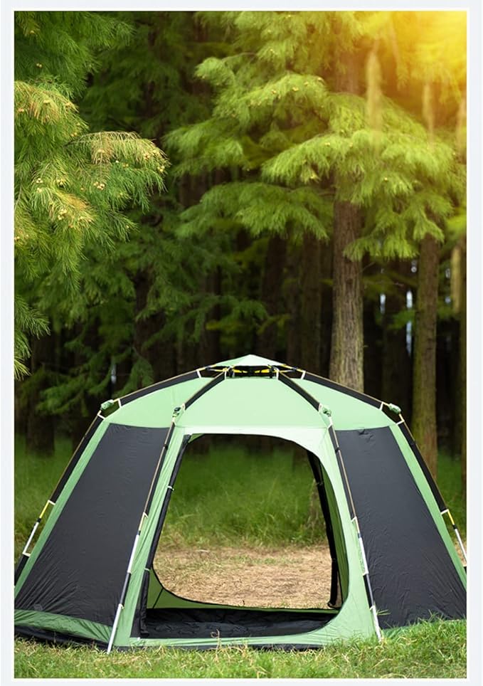 Travel Tent Outdoor Camping Tent Double Layer Waterproof Windproof Oversized Family Party Camping Tent