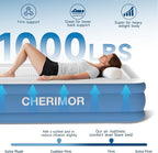 Twin Air Mattress with Built-in Rechargeable Pump, 1000 lbs Heavy-Duty Support, 16" Raised Upgraded Firmness, Fast 2-Min Inflation, Portable Blow Up Bed for Home, Guests & Camping