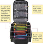 Gatycallaty First Aid Backpack - Medical Evacuation Bag - Red Emergency Lifeguard Bag for Ems Emt First Responders (Black)