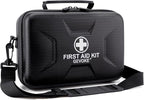 410 Piece Waterproof Hard Shell First Aid Kit for Home, Car, Travel, Camping, Truck, Hiking, Sports, Office, Vehicle & Outdoor Emergencies - Emergency Medical Kits (Black)