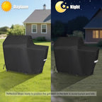 Grill Cover for Traeger Woodridge Electric Wood Pellet Grill and Smoker - 600D Heavy Duty Waterproof BBQ Cover for Traeger Grills BAC761 TFB86MLH Full-Length All Weather Grill Cover Accessory