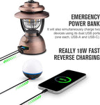 OLIGHT Olantern Classic 2 Pro Camping Lantern, 300 Lumens LED Rechargeable Lamp Flashlight with Dual Light Sources for Hurricane, Emergency, Hiking, Power Outages, Home Decor (Vintage Copper)