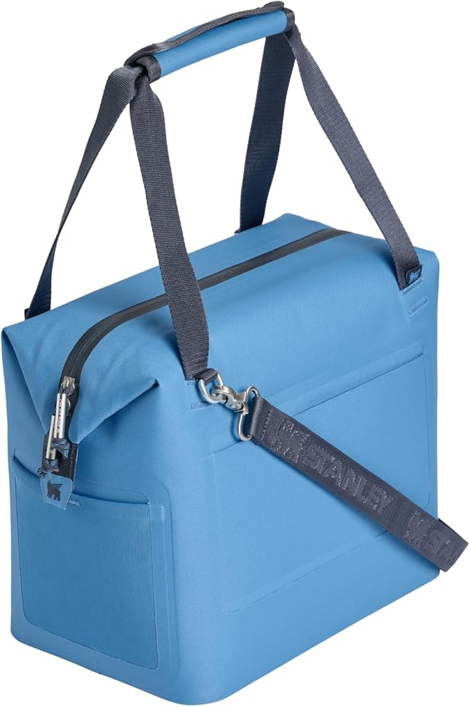Stanley All Day Julienne Midi Soft Cooler Bag and Lunch Box 12 Quarts | 20 Can Cooler with Handles and Strap | Stays Cold for Hours | Insulated Travel Bag with Zipper | BPA-Free | Blue Sky