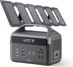 Portable Power Station with Foldable Solar Panels 40w, DaranEner 300w Lifepo4 Battery 60W USB-C Pd, 192Wh Fast Recharge Home Backup Power Bank, Lightweight Solar Generator for Camping, Outdoor Travel