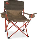 Kelty Deluxe Lounge Chair – Folding Outdoor Camp Chair, Insulated Cupholders, Customized Recline, Steel Frame, Padded Roll Storage, 2024 (Deep Lake)