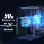 Mini Fridge, 4 Liter/6 Can Mini Makeup Fridge, 110V AC/ 12V DC Portable Thermoelectric Cooler&Warmer for Skincare, Drink, Cosmetic, Medicine, Small fridge for Bedroom, Office, Dorm, Car, Blue
