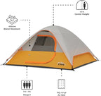 CORE Tent for Family Camping, Hiking and Backpacking | 3 Person / 4 Person / 6 Person / 9 Person Person Dome Camp Tents with Included Tent Gear Loft for Outdoor Accessories