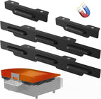 Wind Guards for Blackstone 17“ Griddle Accessories Fit for Blackstone Griddle Grill, MeWeBlue 5019 Magnetic Stainless Steel Wind Screens Protect Flame Hold Heat, Compatible with Hood, Black