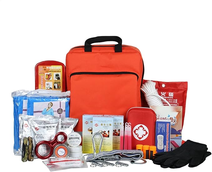 Medical Kit First Aid Backpack, Large Emergency Survival Items Carry Case Holder Pocket for Home Car Travel Outdoor Camping Hunting Hiking(Only Empty Package)