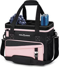 INSMEER Soft Cooler Bag with Hard Shell & 4 Cup Holders, 55 Cans 40L Collapsible Soft Sided Cooler, 100% Leakproof Insulated Cooler Bag Portable for Beach Travel Camping Picnic