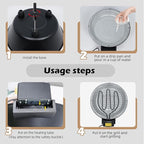 Electric Grill Outdoor Indoor Cooking,Smokeless BBQ,Portable Removeable Grill, (YD330)