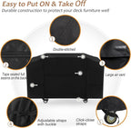 NettyPro Griddle Cover for Blackstone 28 inch Griddle, Waterproof UV Resistant 2 Burner Flat Top Gas Grill Cover 28" Cooking Station Camping, Black