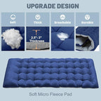 Slsy Folding Camping Cot for Adults with Pad, Padded Portable Sleeping Cots, Camp Bed with Carry Bag for Outdoor Travel, Beach, Hiking