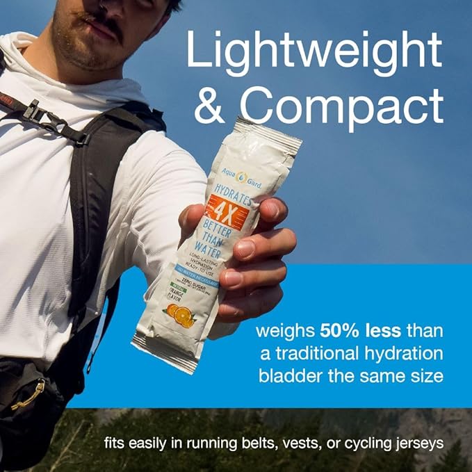 Aqua-Gard Emergency Hydration Gel - Survival Pouches for Disaster Relief | 200% More Effective Hydration | Emergency Pouches for Water Emergency Kit Supply for Extreme Conditions (3 Pack)