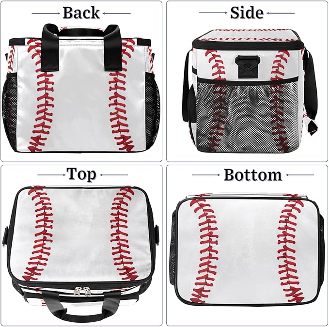 AUUXVA Cooler Bag Large Camping Cooler Tote Lunch Cooler Bag Leakproof Insulated Waterproof Lunch Box