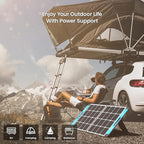 XTAR SP100 100w Solar Panel, Portable Solar Panel Solar Power, Foldable Solar Panel with Independent Charger, Solar Power Panel for Power Station Solar Generator RV Solar Camping 1Pack-1