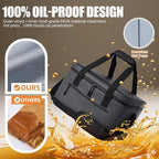 BBQ Blanket for Resting Meat, Portable Leak-Proof Meat Resting Bag, 5mm Thick Cotton Padding for Insulation, Dual-Use as Grilling Accessories & Cooler Bag, Gift for BBQ Enthusiasts