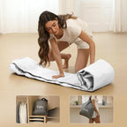 Etto Air Mattress Queen with Built in Pump, 18 inch Luxury Double High Air Bed Fast Inflation/Deflation, Portable Inflatable Blow up Mattress with Carry Bag for Camping, Home&Guests, 650lb MAX