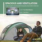 EchoSmile Instant Pop Up Camping Tent, 2/4/6 Person, Easy Setup Tent, Water Resistant Dome, Portable with Carry Bag