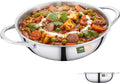 Stainless Steel Wok, Tri-Ply Pan for Stir-Frying, 10.25 Inch Steel Kadhai without Lid, All Clad Kadai Cookware For Stews, Sauces, Soups, Saute, Induction Friendly Wok (3.2 Qt / 3 Litres)