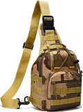 Viriber Tactical Backpack, Waterproof Military Cross-body Molle Sling Shoulder Backpack Chest Bag for Outdoor Every Day Carry CP02