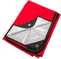 Arcturus Insulated Tarp, Reusable Heavy Duty Thermal Survival Blanket – 60x82in, Reflects 90% Body Heat, Waterproof, Windproof, 3-Layer Design, Reinforced Grommets, Red