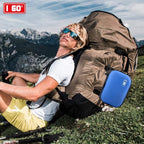 I GO 85 Pieces Hard Shell Mini Compact First Aid Kit, Small Personal Emergency Survival Kit for Travel Hiking Camping Backpacking Hunting Marine Car