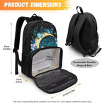 Panda Butterfly Moon Hiking Picnic Cooler Backpack for Teens Men Women lementary Students Knapsack Primary Middle High School Bookbag Outdoor Laptop Bag All In One Backpack Meal Bag