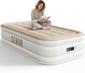 Sebor Air Mattress Twin with Built-in Pump 18", Comfortable Self-Inflating Air Mattress with High-Speed Pump, Durable Blow Up Mattress Twin with Storage Bag for Guests, Camping, Travel