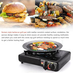 Eboxer Korean BBQ Grill Pan Non stick Barbecue Plate for Indoor Outdoor Grilling, Bakeware for Home Camping