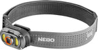 NEBO MYCRO 900+ Headlamp | USB-C Rechargeable 900 Lumen Headlamp, 7 Light Modes with Spot and Flood Light, IPX4 Water Resistant, Adjustable Strap, Cap Light Convertible