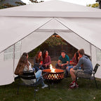 TANGKULA Outdoor Tent 10x20, White Party Wedding Tent Canopy with Removable Sidewalls, Portable Canopy Shelter Tent Pavilion for Market, Outside Tents for Events, Backyard