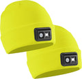 POWERCAP LED Hat Light 150 Lumens Rechargeable Fleece Beanie with Bright Built-in Headlamp Waterproof LED Warm One Size Cap